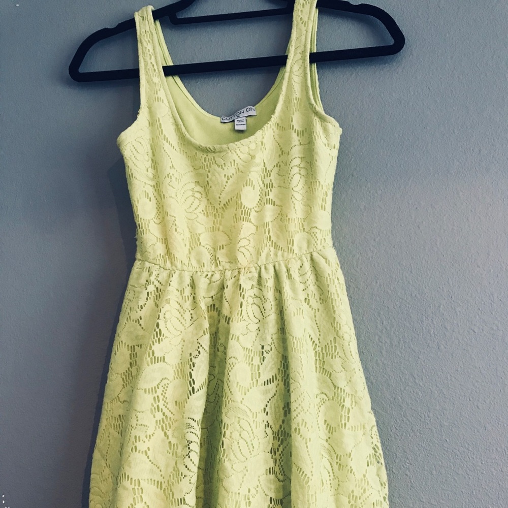 Short summer lace dress.